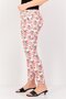 Women Cropped Fit Floral Print Chino Pants, Multicolor - 2