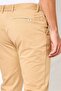 Men Slim Fit Solid Joggers Pants, Beige - 3