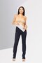 Women Slim Fit Solid Stretchable Denim, Navy - 2