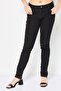 Women Slim Fit Textured Stretchable Corduroy Pants, Black