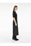 Fleto Midi Pencil Skirt with Pocket and Slit Detail - 3