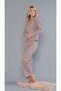 Women's Winter Long Sleeve Pajama Set - Soft Textured 09-268