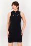 Women Slim Fit Sleeveless Outdoor Dress, Black