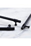 Furniture Kitchen Drawer Cupboard Cabinet Door Handle Knob Handles (96 mm - 9.6 cm) Black Metal - 3