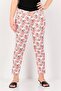 Women Cropped Fit Floral Print Chino Pants, Multicolor
