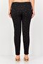 Women Skinny Fit Snakeskin Pattern Tapered Pants, Multicolor - 3