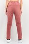 Women Cargo Fit Solid Jogger Pants, Old Rose - 3