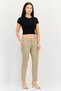 Women Regular Fit Mid Waist Allover Print Dress Pants, Multicolor - 4