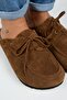 Karis Women's Genuine Leather Lace-Up Sabo Tan Slippers - 4