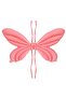İstoç Pink Color Angel Wing Foil Balloon