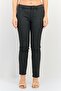 Women Cigarette Fit Grid Pattern Chino Pants, Multicolor
