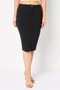 Women Heather Mini Skirt, Black