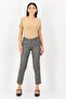 Women Cigarette Fit Houndstooth Print Dress Pants, Multicolor - 4