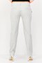 Women Cigarette Fit Heather Dress Pants, Light Grey - 4