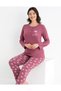 Long Sleeve Seasonal Pajama Set Viscose 790-55 - 2