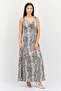 Women Animal Print Maxi Dress, Multicolor