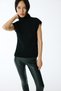 Hakim Yaka Black Knitwear Blouse - 3