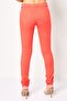 Women Slim Fit Solid Stretchable Jeans, Dark Orange - 4