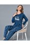 Long Sleeve Seasonal Pajama Set Viscose 790-56