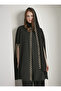 Black Embellished with Embellished Scarf Set - 2