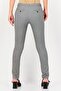 Women Regular Fit Metallic Straight Leg Pants, Grey - 3