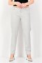 Women Cigarette Fit Heather Dress Pants, Light Grey