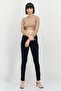 Women Skinny Fit Wash Stretchable Denim Jeans, Navy Blue - 4