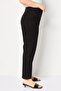 Women Cropped Fit Solid Chino Pants, Black - 3