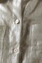 Larix Laminated Linen Shirt, Shimmering Texture and Feminine Cut - 4