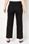 Women Cropped Fit Solid Chino Pants, Black - 4