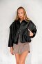 Detailed New Season Bomber Leather Jacket