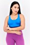 Women Sportswear Fit Sleeveless Training Bra, Blue