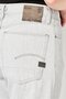 Women Loose Fit Washed Straight Leg Jeans, Light Grey - 3