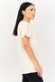 Women Sportswear Fit Short Sleeve Outdoor T-Shirt, Cream - 3