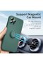 Protective case compatible with Apple iPhone 13 Pro Max Liquid Silicone Ring Green - 5