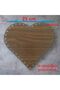 Wooden Heart Walnut 25 cm 6 Pieces Bamboo Tray Knitting Plate Supla Perforated Base Crochet Base Craft Basket Base