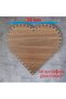 Wooden Heart Walnut 30 cm 6 Pieces Bamboo Tray Knitting Plate Supla Perforated Base Crochet Base Craft Basket Base