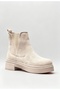 |   En |   Comfort Mold Thick Sole Beige Suede Chelsea Boots - 4