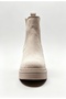 |   En |   Comfort Mold Thick Sole Beige Suede Chelsea Boots - 7
