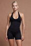Etna Black Seamless Scrunch Recovery Sports Shorts - 3