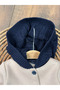 3-Thread Inside Embroidered Buttoned Knitwear Detailed Hooded Winter Baby Boy Jumpsuit - 5