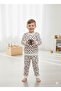 Boys' Patterned Long Sleeve Seasonal Pajama Set 100% Cotton