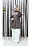 Women's Clothing Plus Size Tunic with Stones on the Front - 4