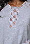 Women's Polka Dot Pajama Set with Robe, 3-Piece Set - 6