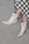 Bella Women's Pino Heel Wrinkled Leather Boots Beige - 2