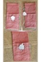 4 Pieces Linen, Silver Leaf Plexiglass, Cutlery Cover Set, Spoon Holder Service Presentation, Table Decor - 2
