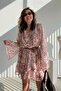 Animal Patterned Chiffon Dress