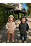 Unisex Children's Zippered Quilted Gray Vest with Hat - 2