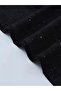 Oversize Black T-Shirt with Glitter Stone Print - 4