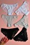 Velia Curve Lace 6-Pack |   Cotton Triangle Non-Marking Women's Panties 50E25 - 5